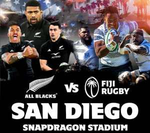 New Zealand All Blacks vs Flying Fijians at Snapdragon Stadium 20 July 2024